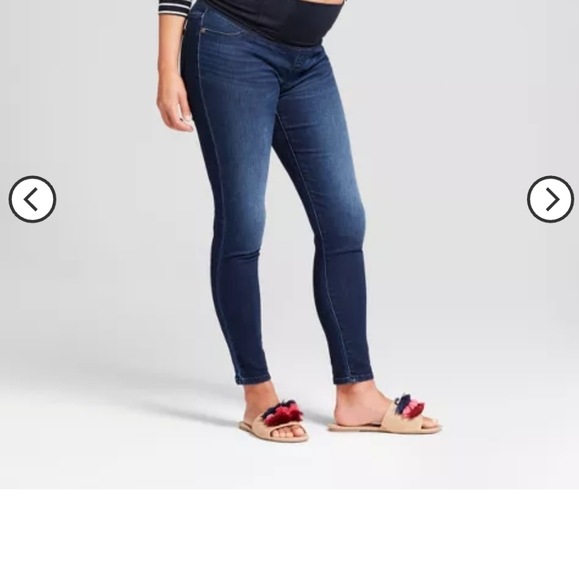 Maternity over the belly skinny Jeans size 6/28 r 29" inseam New by Isabel Mater - Picture 3 of 7